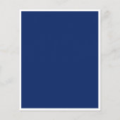 Budget baptisme blauw witte volwassen uitnodiging (Achterkant)