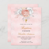 Budget Baptisme blush roze roze roze goudzilver (Voorkant / Achterkant)