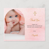 Budget baptisme boogfoto's zwart goud dank u (Voorkant)