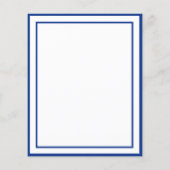 Budget Baptisme boy royal blue white minimalist (Achterkant)