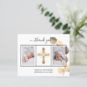 Budget baptisme eucalyptus foto bedankt! (Staand voorkant)