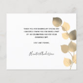 Budget baptisme eucalyptus foto bedankt! (Achterkant)