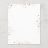 Budget baptisme eucalyptus Gold script, uitnodigin (Achterkant)