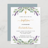 Budget baptisme lavender eucalyptus (Voorkant / Achterkant)