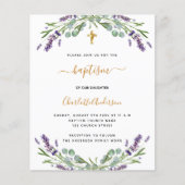 Budget baptisme lavender eucalyptus (Voorkant)