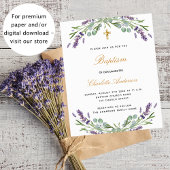 Budget baptisme lavender eucalyptus flyer