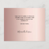 Budget baptisme roos goudfoto bedankt! (Achterkant)