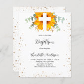 Budget Baptisme sunflower eucalyptus (Voorkant / Achterkant)