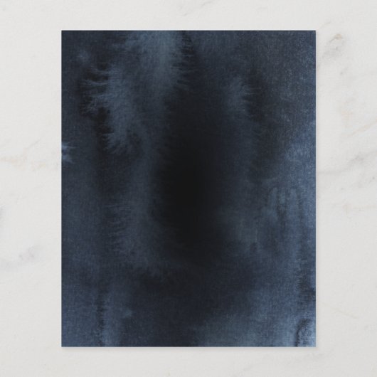 Budget Bar Mitzvah Waterverf Abstracte uitnodiging (Achterkant)