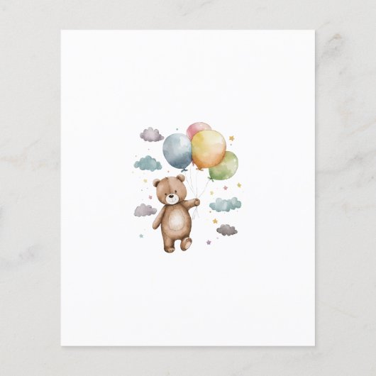 Budget Barly Wachten Baby shower Uitnodiging Flyer (Achterkant)