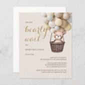 Budget Barly Wait Beer Balloon Yellow Baby shower (Voorkant / Achterkant)