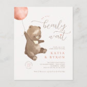Budget Barly Wait Pink Balloon & Beer Baby shower (Voorkant)