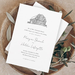 Budget Barn Sketch Rustic Wedding