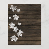 Budget Barn wood Rustic Fall Wedding Save the Date (Achterkant)