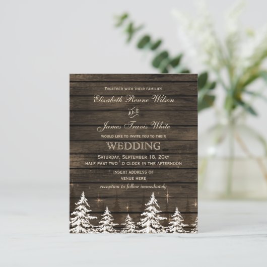 Budget Barn Wood Rustic Pine Wedding (Staand voorkant)