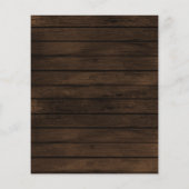 Budget Barn Wood String-lampjes Weduwen-uitnodigin (Achterkant)