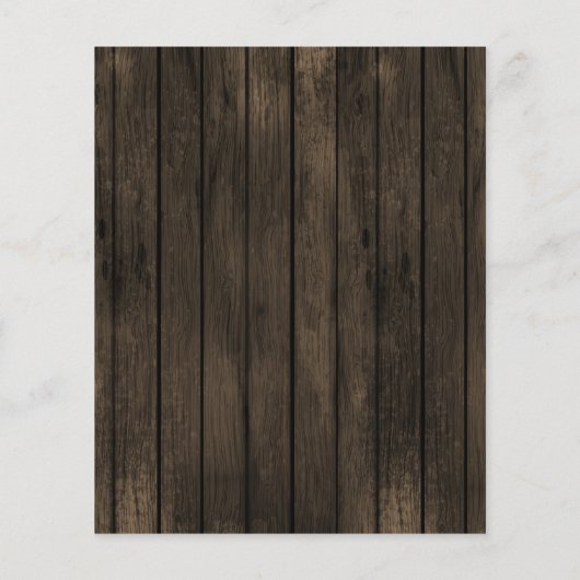 Budget Barnwood Mason Jars Wedding Invitations (Achterkant)