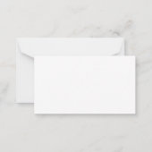 Budget Basic Minimalist Zwart Wit RSVP Notitiekaartje (Achterkant)