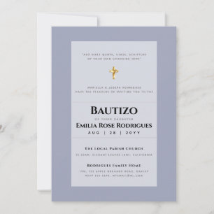 BUDGET BAUTIZO Bautismo BAPTISM Christening INVITE Kaart