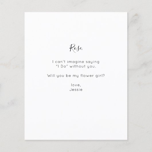 Budget Be My Matron of Honor Photo proposal Scri V (Achterkant)