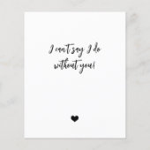 Budget be my matron van eer foto voorstel kaart (Achterkant)