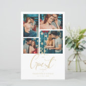 Budget Be our Guest Quote White Fancy Wedding (Staand voorkant)