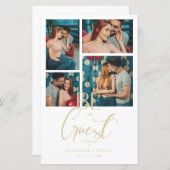 Budget Be our Guest Quote White Fancy Wedding (Voorkant / Achterkant)