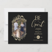 Budget Be our Guest Wedding Floral Frame Photo (Voorkant)