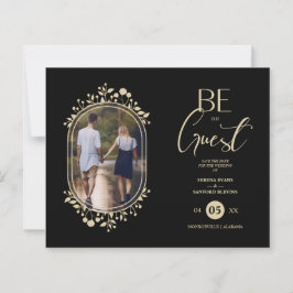 Budget Be our Guest Wedding Floral Frame Photo
