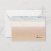 BUDGET Beach Bruiloft Save The Date Uitnodiging (Achterkant)