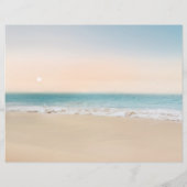 Budget Beach Destination Wedding Invitation (Achterkant)