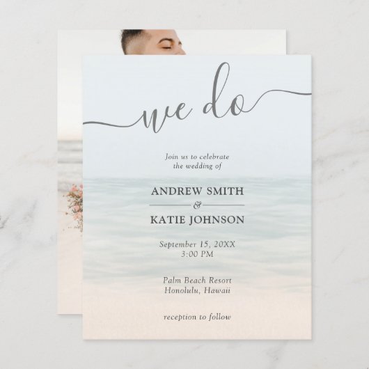 Budget Beach Front  Hawaiian Wedding (Voorkant / Achterkant)