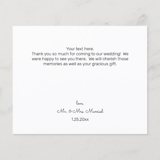 Budget Beach & Ocean Dank u (Achterkant)