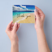 Budget Beach & Ocean Dank u Flyer (Hand)