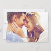 Budget Beach Photo Wedding Save the Date (Achterkant)
