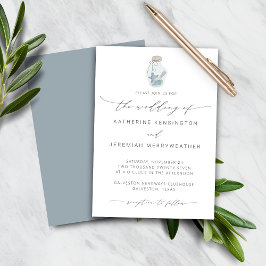 BUDGET Beach Seashell Modern Script Weddenschap