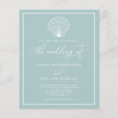 Budget Beach Seashell Weddenschap Zee Flyer (Voorkant)