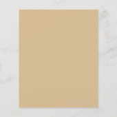 Budget Beach Seashell Wedding Invite White Beige Flyer (Achterkant)