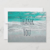 Budget Beach Turquois Coastal Ocean Wave Dank u (Achterkant)