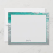 Budget Beach Turquois Coastal Ocean Wave Dank u (Voorkant)