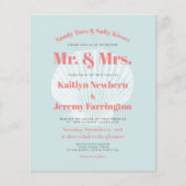 Budget Beach Weddenschap Aqua Seashell (Voorkant)