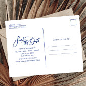 Budget Beach Wedding Save the Date Aankondigingskaart