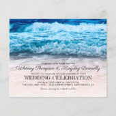 Budget Beachfront Destination Wedding Invitation (Voorkant)