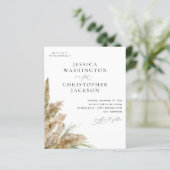 Budget Beachy Boho Pampas Grass Wedding (Staand voorkant)