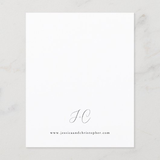 Budget Beachy Boho Pampas Grass Wedding Flyer (Achterkant)