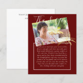 BUDGET Bedankje Rouwkaart Foto (Voorkant / Achterkant)