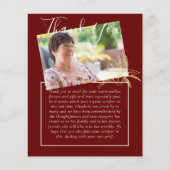 BUDGET Bedankje Rouwkaart Foto (Voorkant)