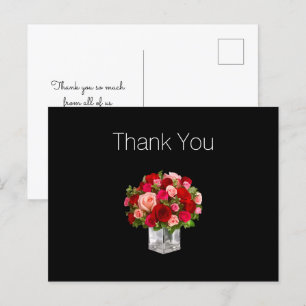 Budget Bedankpostkaarten met bloemen voor bedrijve Briefkaart