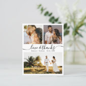 Budget Bedankt 3 Foto bruiloft Hartelijk dank (Staand voorkant)