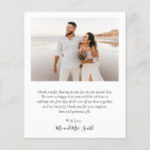 Budget Bedankt 3 Foto bruiloft Hartelijk dank (Achterkant)